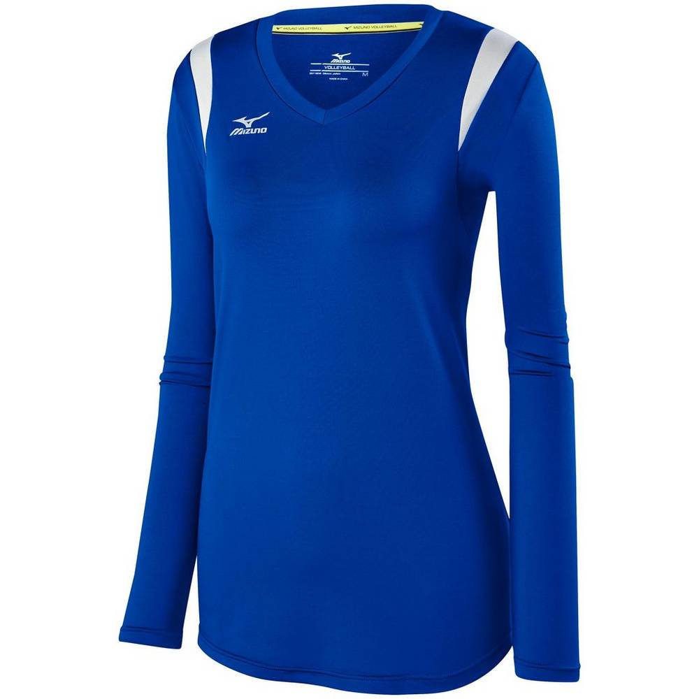 Mizuno Balboa 5.0 Long Sleeve Női Mezek Királykék/Titán PTA269480